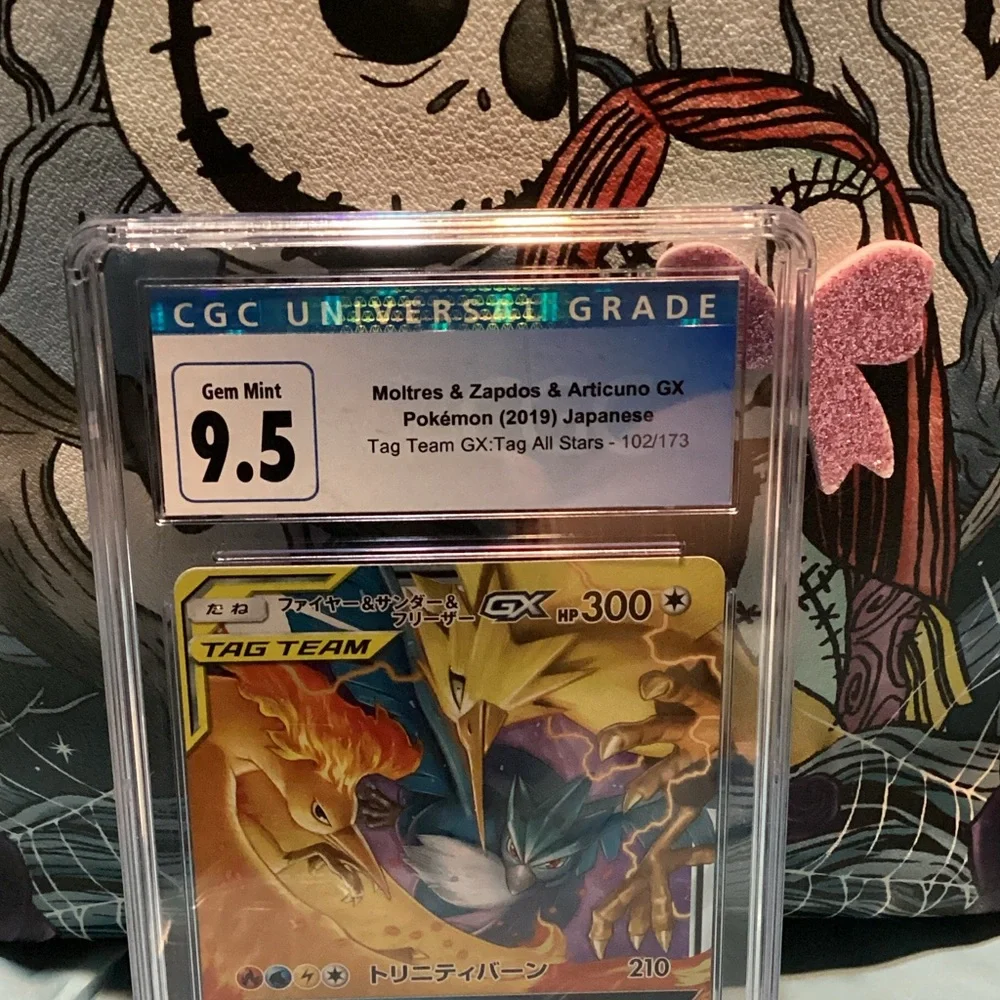 Pokémon. Japanese three birds tag team blue cgc 9.5 so now is a 10 - Picture 2 of 4